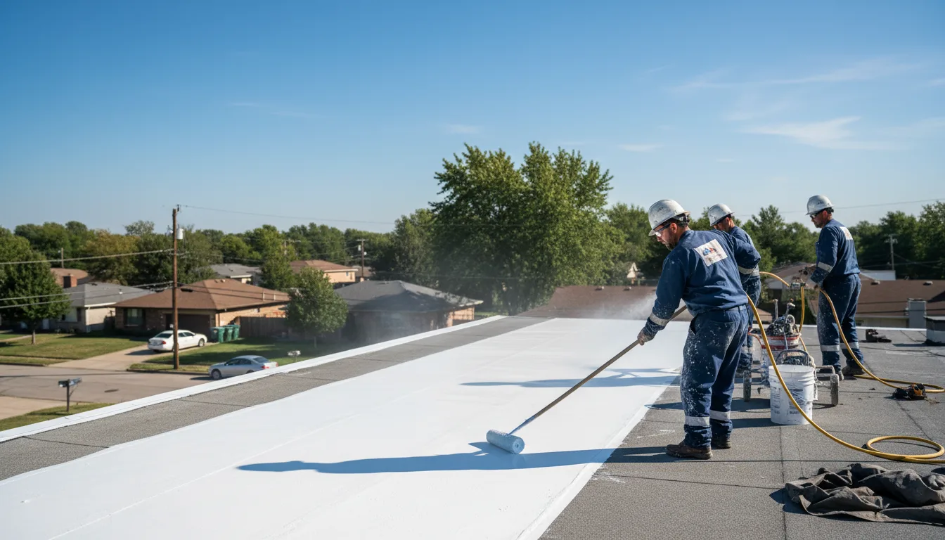 Commercial roof coating in Wake Forest, NC near me